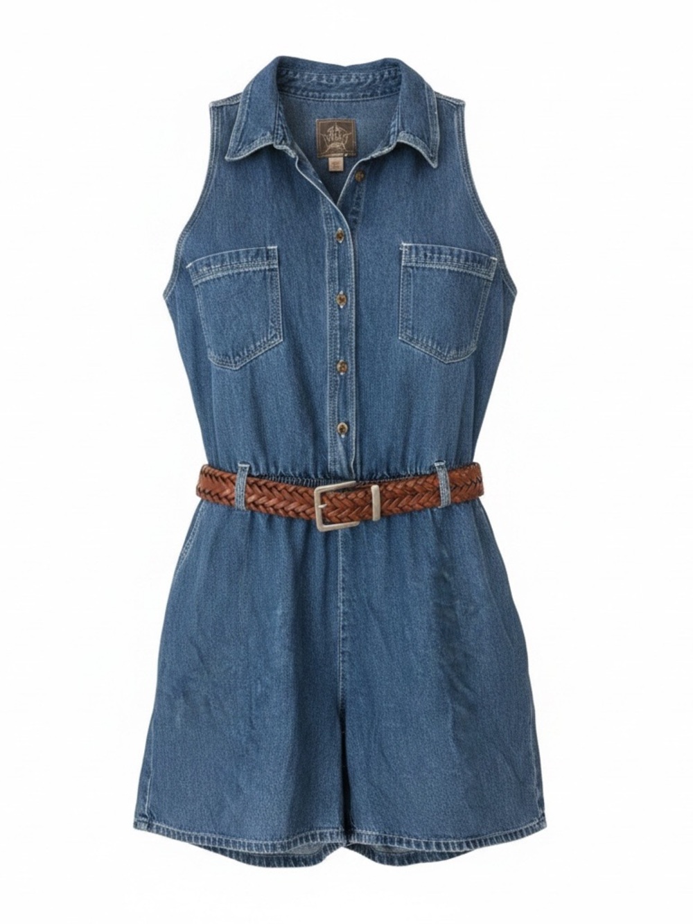 Denim Romper